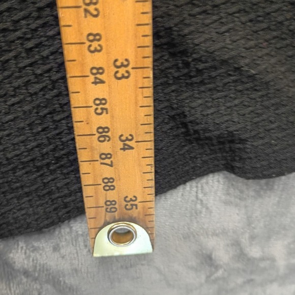 Betsey Johnson Black Textured Fit Flare Dress Pearl Peter Pan Collar Size 14 - Picture 4 of 9